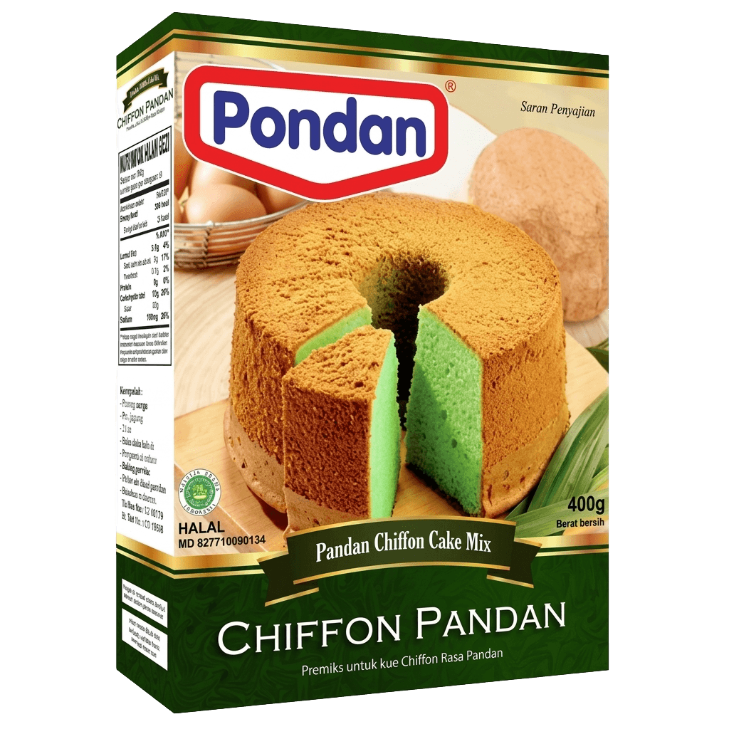 Mélange à Gâteau Chiffon Pandan Pondan